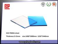 2-15mm thickness ESD acrylic sheet for dust-free workshop